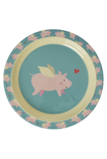 Melamine Kids lunch bord Flying Pig