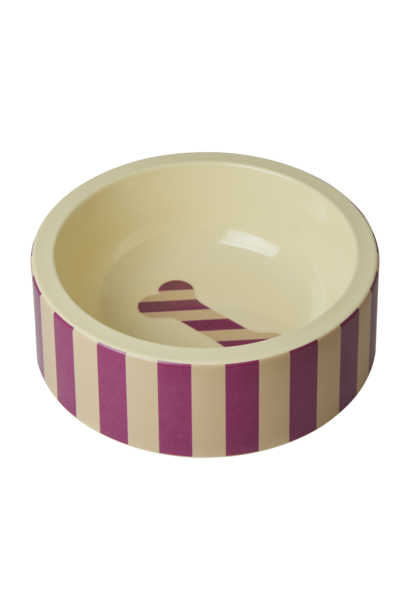 Melamine voerbak voor voer en water - Striped Bone