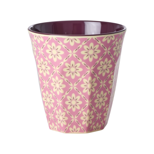 Rice Melamine cup Graphic Flower