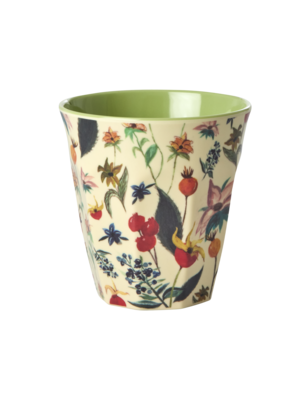 Rice Melamine cup Winter Rosebuds