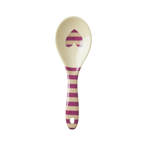 Rice Melamine opschep lepel Stripes magenta Rice Melamine opschep lepel Stripes magenta