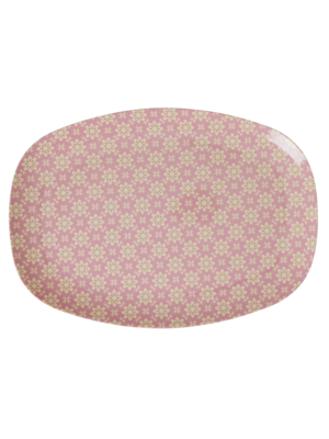 Rice Melamine oval plate Graphic Flower