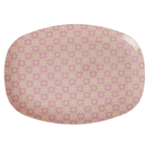 Rice Melamine ovaal bord Graphic Flower