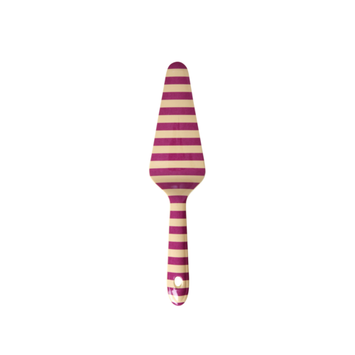 Rice Melamine taartschep Stripe magenta Rice Melamine taartschep Stripe magenta