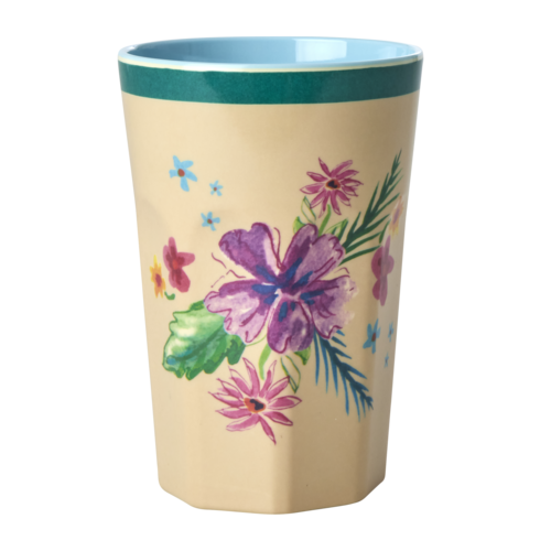 Rice Melamine Tall cup Arda Bloom