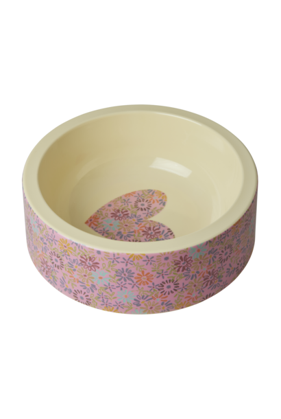 Melamine voerbak voor voer en water - Flower Heart