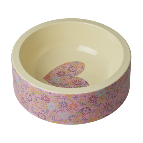 Rice Melamine voerbak voor voer en water - Flower Heart Rice Melamine voerbak voor voer en water - Flower Heart