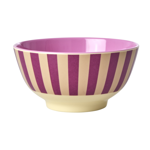 Rice Melamin schale Stripes magenta