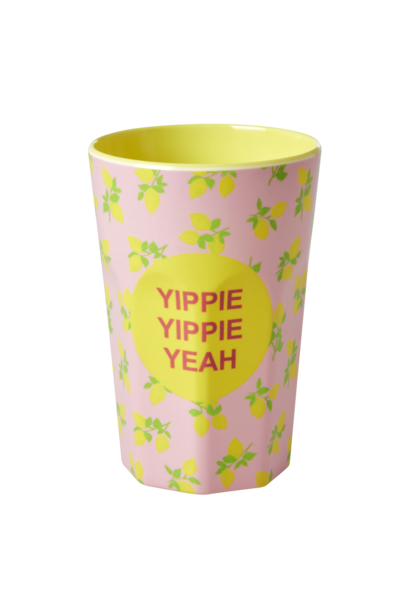 Melamine Tall beker Lemon