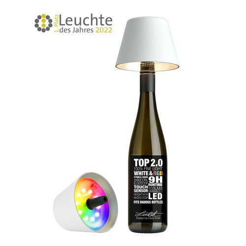 Sompex design for life TOP 2.0 led RGBW flessen lamp white