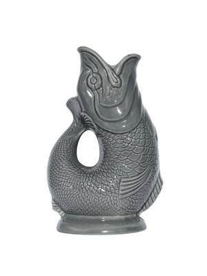 Gluckigluck Gluckigluck Gluggle Fish XL jug / vase / carafe dark grey 1,2ltr