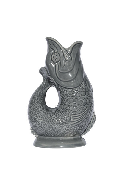 Gluckigluck Gluggle Vis XL kan / vaas / karaf dark grey 1,2ltr