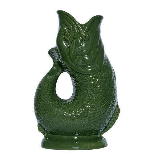 Gluckigluck Gluckigluck Gluggle Fish XL jug / vase / carafe green 1,2ltr