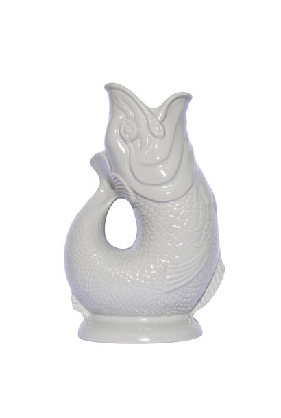 Gluckigluck Gluggle Fish XL jug / vase / carafe grey 1,2ltr