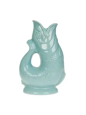 Gluckigluck Gluckigluck Gluggle Fish XL jug / vase / carafe eau de nil 1,2ltr