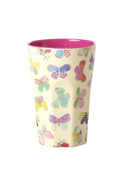 Melamine Tall beker Butterfly