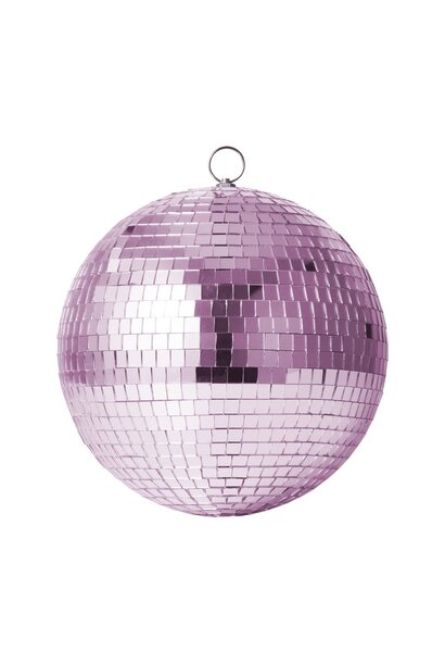 Disco bal 25cm soft pink