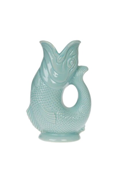 Gluckigluck Gluggle Fish mini jug / vase / carafe  eau de nil