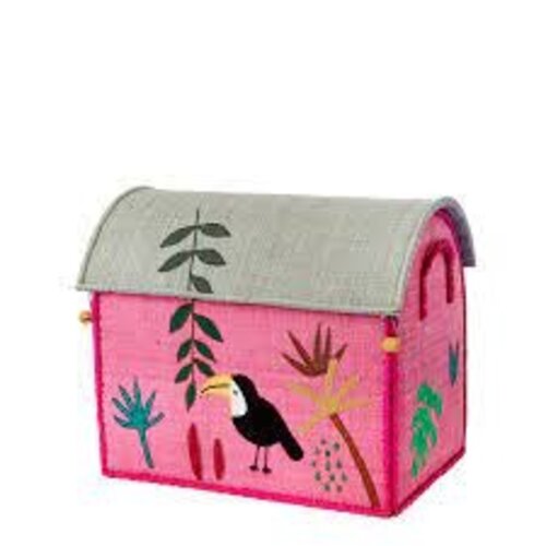 Rice Raffia House small Jungle Animals