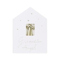 Mini kaart met Guardian Angel silver - I'm always by your side