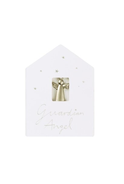 Mini kaart met Guardian Angel silver - I'm always by your side