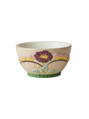 Rice Keramik Schale klein Embossed Flower Soft Sand