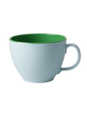 Rice Melamine beker met oor Happy Holiday colors - 550ml
