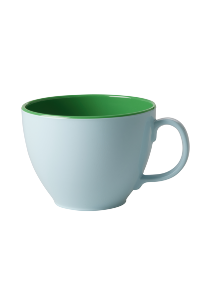 Melamine beker met oor Happy Holiday colors - 550ml