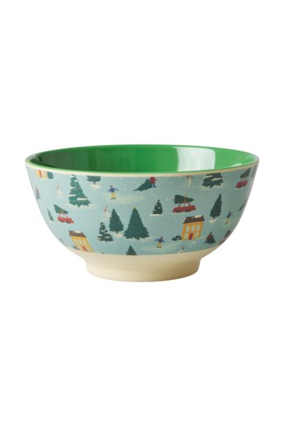 Melamine kom medium Happy Holiday