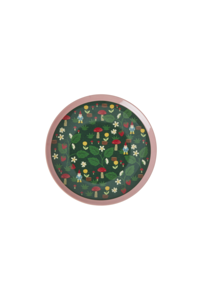 Melamine dessert bord Forest Gnome