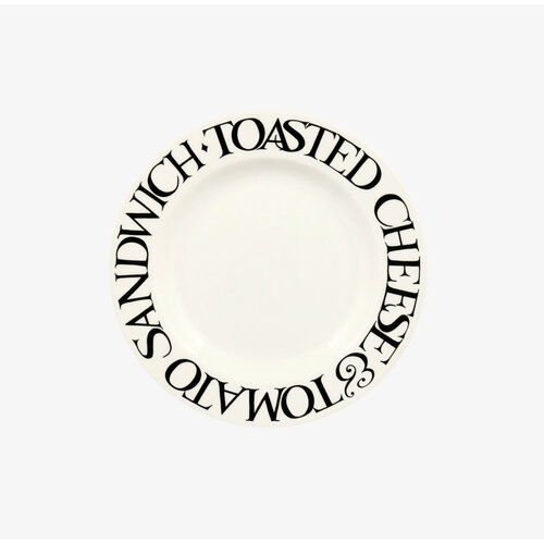 Emma Bridgewater 6.5 Plate Black Toast Cheese & Tomato Emma Bridgewater 6.5 Plate Black Toast Cheese & Tomato