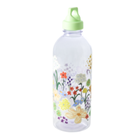Drinkfles plastic 1000ml Flower Painting
