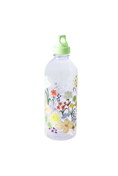Drinkfles plastic 1000ml Flower Painting