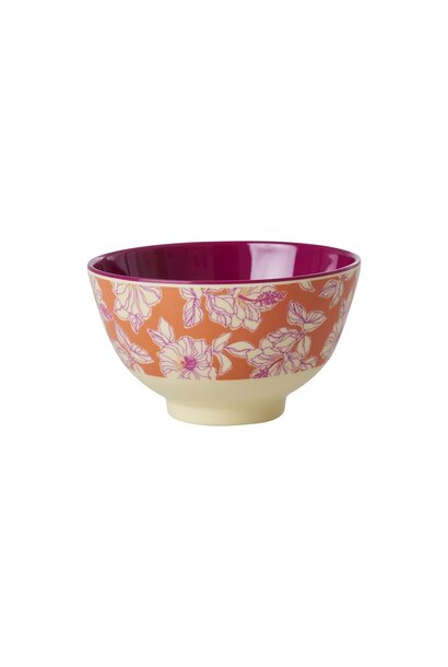 Melamine kom small Faded Hibiscus