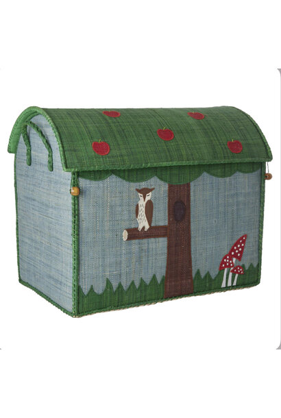 Raffia House large Happy Forest