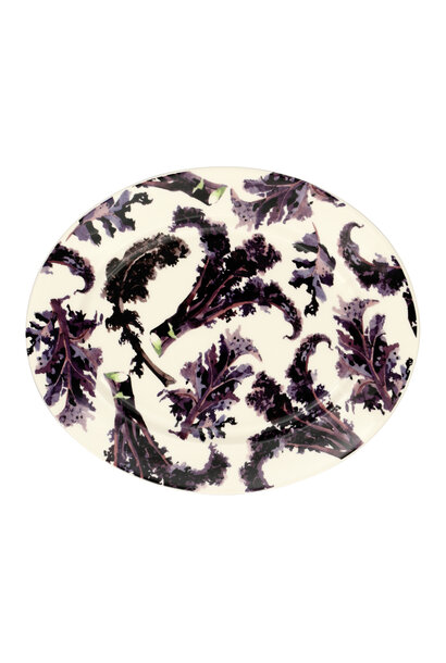 Oval Platter medium Vegetable Garden Kale