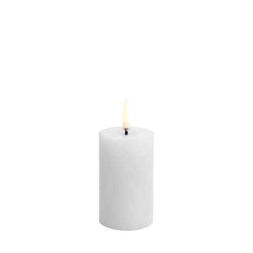 Uyuni lighting LED Smooth Stomp kaars melted nordic white 5x7,5cm
