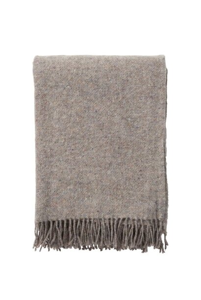 Plaid Wol recycled Earth light grey