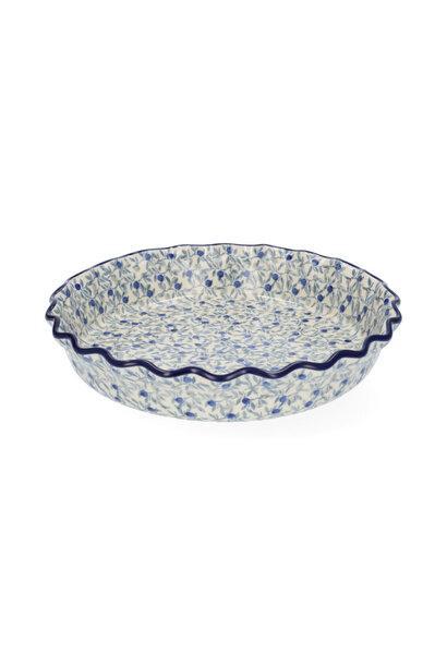 Pie Dish wide edge 1610ml Blue Olive