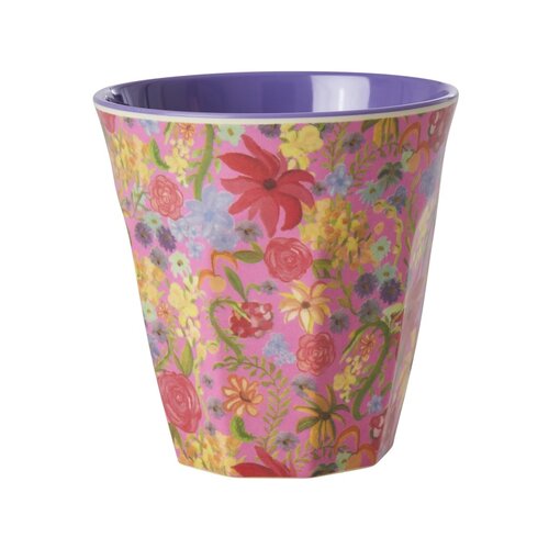 Rice Melamine cup medium Swedish Flower