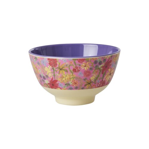 Rice Melamine kom small Swedish Flower