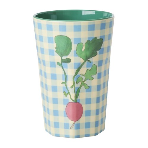 Rice Melamine tall cup Ravishing Radish