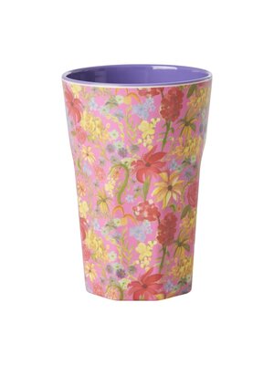 Rice Melamin tall Tasse Swedish Flower