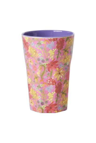 Melamine tall cup Swedish Flower