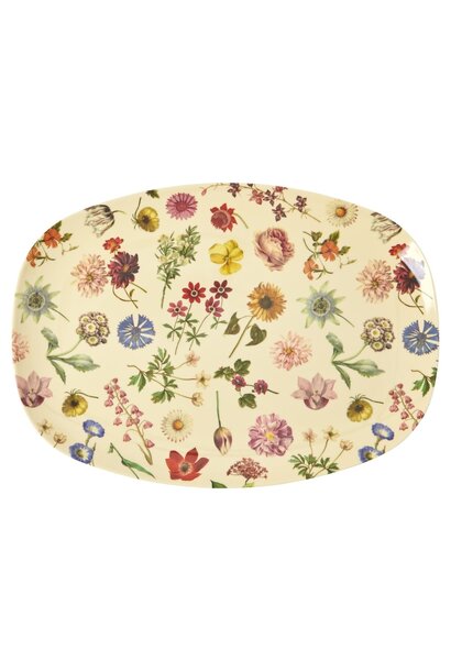 Melamine oval plate Floras Dream