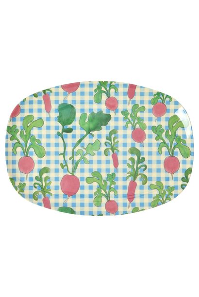 Melamine oval plate Ravishing Radish