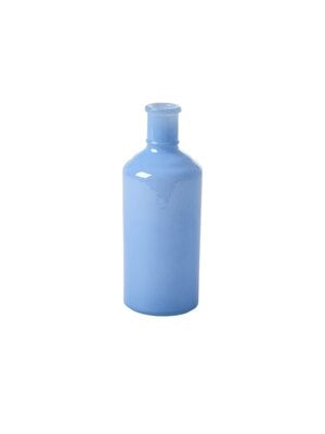 Rice Glazen Vaas Bottle L Dusty Blue