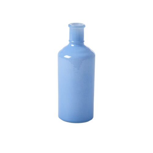 Rice Glazen Vaas Bottle L Dusty Blue