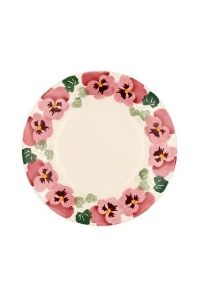 8.5 Plate Pink Pansy