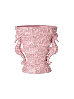 Rice Ceramic Vase Seahorse Decorations pink